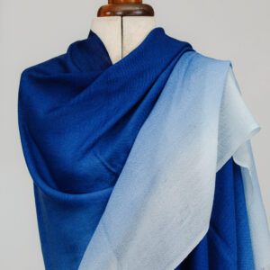 Light Cashmere Stole - Blue Ombre