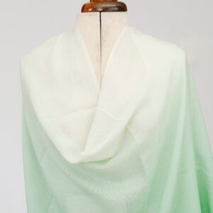 Light Cashmere Stole - Light Green Ombre