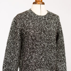 Wool Cotton Blend Jumper Grey Hue