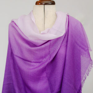 Light Cashmere Stole - Purple Ombre
