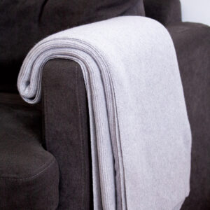 100% Cashmere Throw, Grey